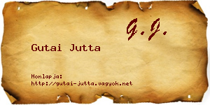 Gutai Jutta névjegykártya